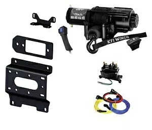 KFI SE45-R2 4500ポンド合成ロープウインチ & 101670 マウントキット KFI SE45-R2 4500lb synthetic rope winch & 101670 mount kit 【並行輸入品】