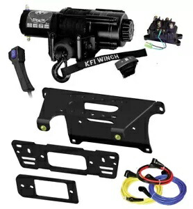 KFI SE45-R2 4500ポンド ステルス ウインチ & マウント キット - ポラリス レンジャー - プロ フィット チューブ KFI SE45-R2 4500lbs Stealth winch & mount kit - Polaris Ranger - Pro Fit Tubing 【並行輸入品】