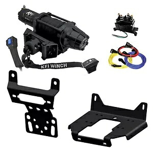 KFI AS-50WX ポラリス汎用＆各種RZR用ワイドアサルトウインチ＆マウントキット KFI AS-50WX Wide Assault winch & mount kit for Polaris General & various RZR 【並行輸入品】