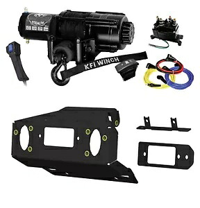 KFI SE45-R2 4500ポンド 合成ロープ ウインチ & マウント 21+ Can Am Commander 700/1000 KFI SE45-R2 4500lb synthetic rope winch & mount 21+ Can Am Commander 700/1000 【並行輸入品】