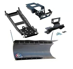 KFI 66 インチ ポリブレード除雪車キット & ウインチマウント 2011-2013 Polaris RZR XP 900 KFI 66\