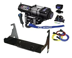 KFI A3000 3000ポンド ウインチ & マウント キットは、Polaris Generation 2 ユーティリティ ATV に適合します。 KFI A3000 3000lb winch & mount kit fits Polaris Generation 2 Utility ATVs 【並行輸入品】