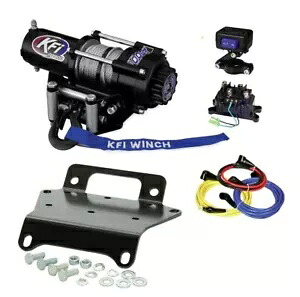 KFI A2500-R2 2500ポンド ウインチ & マウントキットは、2000 ～ 2002 年ヤマハ コディアック 400 4x4 にのみ適合します。 KFI A2500-R2 2500lb winch & mount kit fits 2000-2002 only Yamaha Kodiak 400 4x4 【並行輸入品】