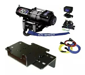 KFI A2000 2000ポンド ワイヤー ロープ ウインチ & マウント キット 2004-2008 クボタ RTV900 のみに適合 KFI A2000 2000lb wire rope winch & mount kit fits 2004-2008 only Kubota RTV900 【並行輸入品】