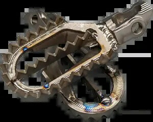 Raptor RX023 チタン フットペグ 5mm バック 新しいフレーム KTM/HUS 2023+ GAS 2024+ に適合 Raptor RX023 Titanium Foot Pegs 5mm Back Fits New Frame KTM/HUS 2023+ GAS 2024+ 【並行輸入品】