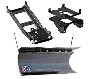 KFI 66 インチ ポリブレード/プッシュチューブ/プラウマウント除雪車キットは、Polaris Pro XP XP4 に適合します。 KFI 66\