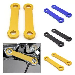 スズキ DRZ400/E/S/SM 00-20 7075-T6 リアサスペンションロワリングリンクキットに適合 Fit For SUZUKI DRZ400/E/S/SM 00-20 7075-T6 Rear Suspension Lowering Links Kit 【並行輸入品】
