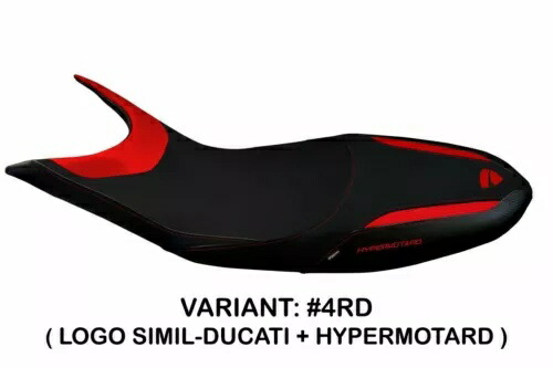 Ducati ハイパーモタード 821 Tappezzeria Italia レッド シートカバー 滑り止めデザイン Ducati Hypermotard 821 Tappezzeria Italia Red Seat cover Anti slip Design 【並行輸入品】