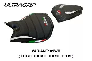 Ducati Panigale 899 Tappezzeria Italia ホワイト シートカバー 滑り止めデザイン Ducati Panigale 899 Tappezzeria Italia White Seat cover Anti slip Design 【並行輸入品】