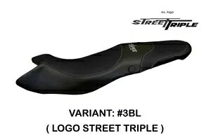トライアンフ ストリート トリプル 2017-2012 タッペッツェリア イタリア シートカバー ブラック 631 TRIUMPH STREET TRIPLE 2017-2012 Tappezzeria Italia Seat Cover BLACK 631 【並行輸入品】｜カスタムパーツ WORLD倉庫