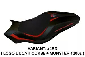 Ducati Monster 1200 - 1200S 2017 - 2018 Tappezzeria Italia レッド シートカバー Ducati Monster 1200 - 1200S 2017 - 2018 Tappezzeria Italia Red Seat cover 【並行輸入品】
