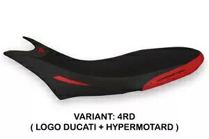 Ducati ハイパーモタード 950 Tappezzeria Italia レッド シートカバー 滑り止めデザイン Ducati Hypermotard 950 Tappezzeria Italia Red Seat cover Anti slip Design 【並行輸入品】