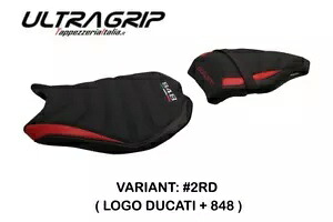 Ducati 848 Tappezzeria Italia レッド シートカバー 滑り止めデザイン Ducati 848 Tappezzeria Italia Red Seat cover Anti slip Design 【並行輸入品】