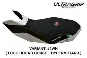 Ducati ハイパーモタード 796 - 1100 Evo 2007-2012 Tappezzeria Italia ホワイト シートカバー Ducati Hypermotard 796 - 1100 Evo 2007-2012 Tappezzeria Italia White Seat cover 【並行輸入品】