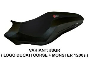 Ducati Monster 1200 - 1200S 2017 - 2018 Tappezzeria Italia グレー シートカバー Ducati Monster 1200 - 1200S 2017 - 2018 Tappezzeria Italia Grey Seat cover 【並行輸入品】