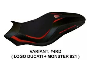 Ducati Monster 821 2018+ Tappezzeria Italia レッド シートカバー 滑り止めデザイン Ducati Monster 821 2018+ Tappezzeria Italia Red Seat cover Anti slip Design 【並行輸入品】｜カスタムパーツ WORLD倉庫