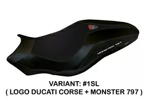 Ducati Monster 797 Tappezzeria Italia シルバー シートカバー 滑り止めデザイン Ducati Monster 797 Tappezzeria Italia Silver Seat cover Anti slip Design 【並行輸入品】
