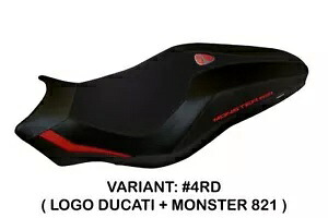 Ducati Monster 821 2018+ Tappezzeria Italia レッド シートカバー 滑り止めデザイン Ducati Monster 821 2018+ Tappezzeria Italia Red Seat cover Anti slip Design 【並行輸入品】|カスタムパーツ WORLD倉庫