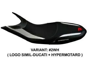Ducati ハイパーモタード 939 Tappezzeria Italia ホワイト シートカバー 滑り止めデザイン Ducati Hypermotard 939 Tappezzeria Italia White Seat cover Anti slip Design 【並行輸入品】｜カスタムパーツ WORLD倉庫