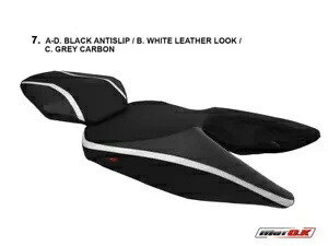 KTM デューク 390 2018-2019 Motok シートカバー 滑り止め ホワイト カーボン D1047 KTM Duke 390 2018-2019 Motok Seat cover Anti slip White Carbon D1047 【並行輸入品】