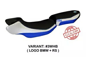 BMW R 1200 RS 2015-2018 Tappezzeria Italia シートカバー ホワイト ブルー アンチスリップ 95 Bmw R 1200 Rs 2015-2018 Tappezzeria Italia Seat Cover White-Blue Anti Slip 95 【並行輸入品】｜カスタムパーツ WORLD倉庫