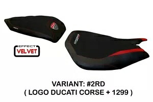Ducati Panigale 1299 Tappezzeria Italia レッド シートカバー 滑り止めデザイン Ducati Panigale 1299 Tappezzeria Italia Red Seat cover Anti slip Design 【並行輸入品】