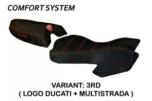 Ducati Multistrada 2003 - 2009 Tappezzeria Italia レッド シートカバー 滑り止め Ducati Multistrada 2003 - 2009 Tappezzeria Italia Red Seat cover Anti slip 【並行輸入品】