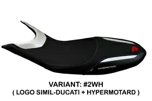Ducati ハイパーモタード 821 Tappezzeria Italia ホワイト シートカバー 滑り止めデザイン Ducati Hypermotard 821 Tappezzeria Italia White Seat cover Anti slip Design 【並行輸入品】