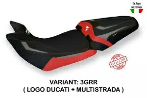 Ducati Multistrada 1260 Tappezzeria Italia グレー - レッド シートカバー 滑り止め Ducati Multistrada 1260 Tappezzeria Italia GREY - RED Seat cover Anti slip 【並行輸入品】|カスタムパーツ WORLD倉庫