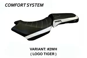 トライアンフ タイガー 1200 エクスプローラー Tappezzeria Italia シートカバー ホワイト 524 TRIUMPH TIGER 1200 EXPLORER Tappezzeria Italia Seat Cover WHITE 524 【並行輸入品】｜カスタムパーツ WORLD倉庫