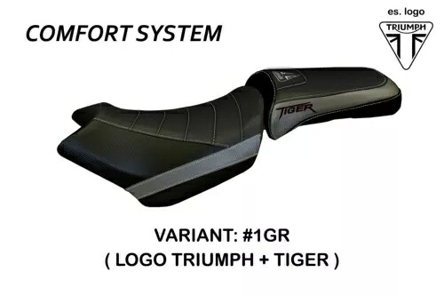 トライアンフ タイガー 1200 エクスプローラー Tappezzeria Italia シートカバー グレー 539 TRIUMPH TIGER 1200 EXPLORER Tappezzeria Italia Seat Cover GREY 539 【並行輸入品】|カスタムパーツ WORLD倉庫