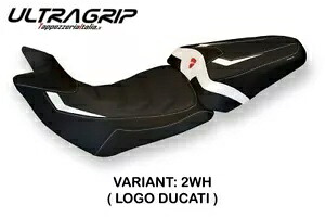 Ducati Multistrada 1260 Tappezzeria Italia ホワイト シートカバー 滑り止めデザイン Ducati Multistrada 1260 Tappezzeria Italia White Seat cover Anti slip Design 【並行輸入品】｜カスタムパーツ WORLD倉庫