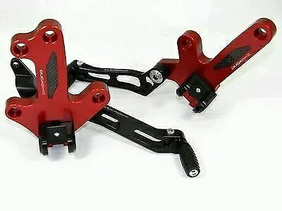 Ducabike 調整可能なリアセット レッド Ducati Diavel 1200 Ducabike Adjustable Rearsets Red Ducati Diavel 1200 【並行輸入品】