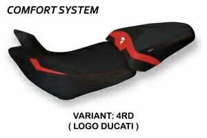 Ducati Multistrada 1260 Tappezzeria Italia レッド シートカバー 滑り止めデザイン Ducati Multistrada 1260 Tappezzeria Italia Red Seat cover Anti slip Design 【並行輸入品】