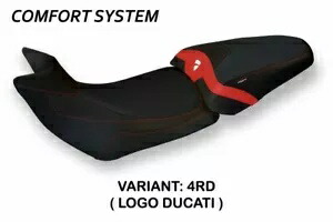 Ducati Multistrada 1260 Tappezzeria Italia レッド シートカバー 滑り止めデザイン Ducati Multistrada 1260 Tappezzeria Italia Red Seat cover Anti slip Design 【並行輸入品】