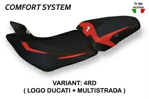 Ducati Multistrada 1260 Tappezzeria Italia レッド シートカバー 滑り止めデザイン Ducati Multistrada 1260 Tappezzeria Italia Red Seat cover Anti slip Design 【並行輸入品】