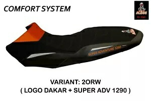 KTM 1290 SUPER ADVENTURE R Tappezzeria Italia シートカバー オレンジ - ホワイト 94 KTM 1290 SUPER ADVENTURE R Tappezzeria Italia Seat Cover ORANGE - WHITE 94 【並行輸入品】