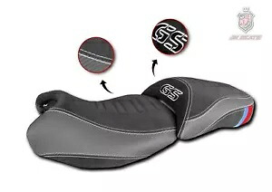 BMW R 1200 GS 2013-2018 JN デザイン コンフォート シート デラックス ブラック & ホワイト 58 BMW R 1200 GS 2013-2018 JN-Design Comfort Seat Deluxe Black & White 58 【並行輸入品】