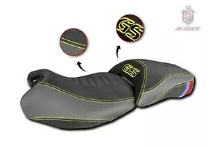 BMW R 1200 GS 2013-2018 JN デザイン コンフォート シート デラックス ブラック & イエロー 56 BMW R 1200 GS 2013-2018 JN-Design Comfort Seat Deluxe Black & Yellow 56 【並行輸入品】