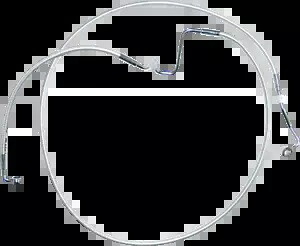 マグナム デザイナー シリーズ DOT 拡張 ABS ツーリング ロア ブレーキ ライン キット AS370182 Magnum Designer Series DOT Extended ABS Touring Lower Brake Line Kit AS370182 【並行輸入品】
