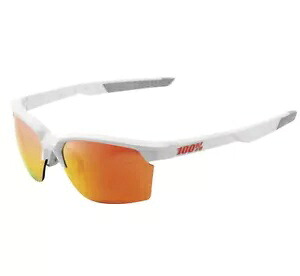 100% Sportcoupe サングラス ホワイト、レッドミラーハイパーレンズ付き 100% Sportcoupe Sunglasses White w/Red Mirrored HiPer Lens 【並行輸入品】|カスタムパーツ WORLD倉庫