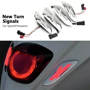 ベスパスプリント 125 150 フロントリアウインカーウインカーライト形レンズカバー For Vespa Sprint 125 150 Front Rear Turn Signals Blinker Light Shaped Lens Cover 【並行輸入品】
