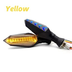 ユニバーサルオートバイ LED ターンシグナルランプブレーキライトサイドシーケンシャル流れる Universal Motorcycle LED Turn Signals Lamp Brake Lights Side Sequential Flowing 【並行輸入品】