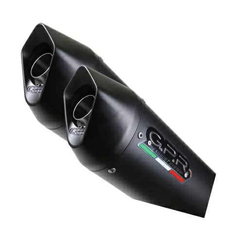 KTM LC8 SMT 990 2008 - 14 GPR フローレ ネロ 公認ボルトオン サイレンサーのペア Ktm Lc8 Smt 990 2008 - 14 GPR Furore Nero Pair of homologated bolt-on silencers 【並行輸入品】