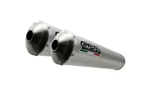 ヤマハ MT-01 1000 2005-11 GPR Inox Tondo - ラウンド ペア Hom スリップオン エキゾースト Yamaha MT-01 1000 2005-11 GPR Inox Tondo - Round Pair Hom slip-on exhaust 【並行輸入品】