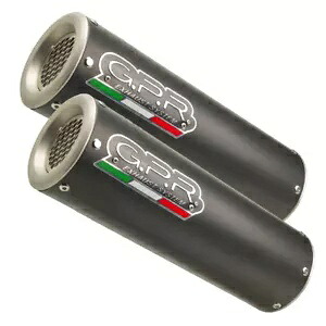 スズキ Gsx-R 1000 k7 2007-08 GPR M3 ブラック チタン ペア Hom スリップオン エキゾースト Suzuki Gsx-R 1000 k7 2007-08 GPR M3 Black Titanium Pair Hom slip-on exhaust 【並行輸入品】