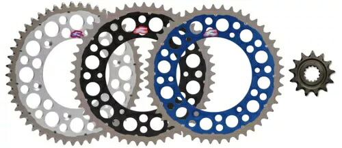 Renthal 溝付きフロント & ツインリング リア スプロケット ヤマハ YZ250 YZ450F WR450F 用 Renthal Grooved front & Twinring rear Sprocket for Yamaha YZ250 YZ450F WR450F 【並行輸入品】