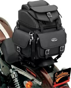 サドルメン BR1800EX/S コンビネーションバックレスト、シート、シーシーバーバッグ 3515-0118 Saddlemen BR1800EX/S Combination Backrest, Seat and Sissy Bar Bag 3515-0118 【並行輸入品】