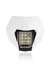 Acerbis VSL ユニバーサル ヘッドライト ホワイト 2856850002 Acerbis VSL Universal Headlight White 2856850002 【並行輸入品】