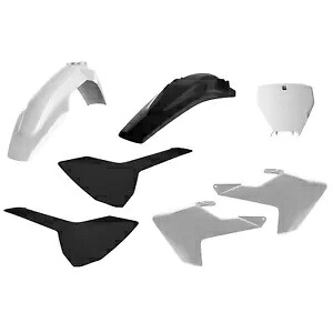 Polisport プラスチックキット ホワイト/ブラック 90828 Polisport Plastic Kit White/Black 90828 【並行輸入品】